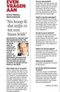 Winnaar cv van de maand augustus 2013